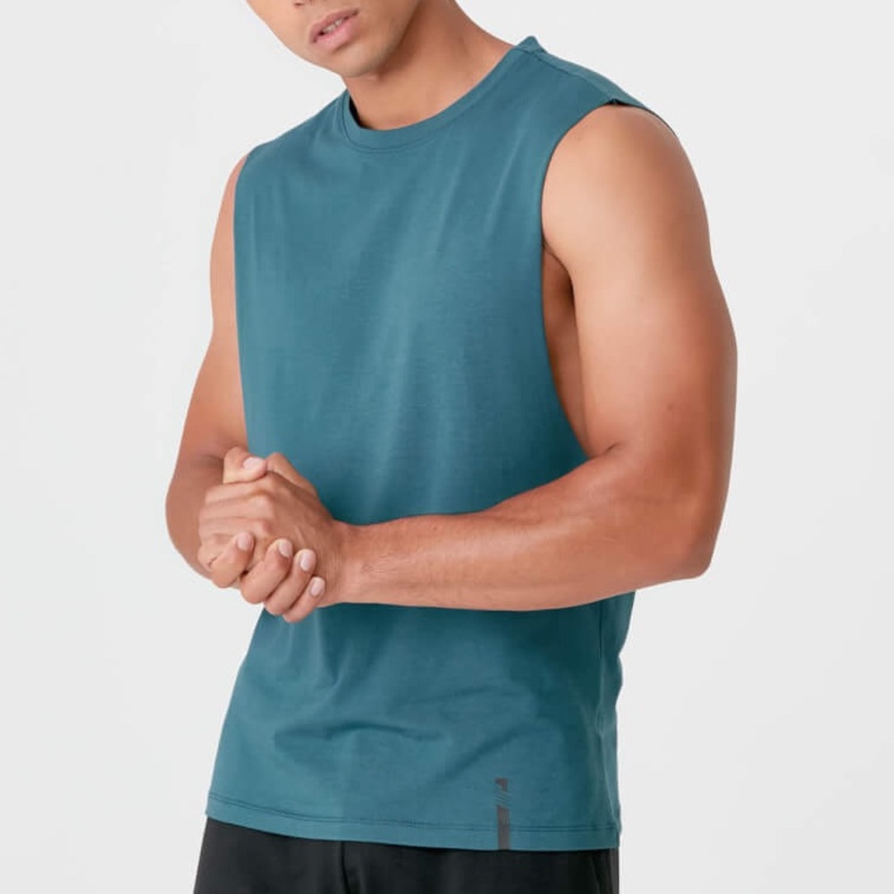 Men’s MyProtein Muscle Tank Top in Teal - Large